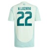 Camiseta de fútbol México Hirving Lozano 22 Segunda Equipación 2024 - Hombre